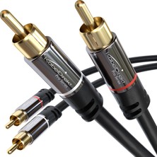 1001 0,8m – Cinch Kablo, 2 Cinch-2 Cinch, Stereo Ses Kablosu (Koaksiyel Kablo, Rca Fiş/fiş, Analog/di