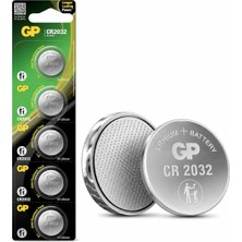 1001 Batteries CR2032, 5'li Kart, Lityum Düğme Pil, 3 Volt