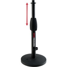 1001 Frameworks GFW-MIC-0601 Mikrofon Standı, Çalışma Masası Için, Yuvarlak Taban ve Döner Kilit,