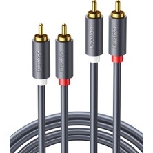 1001 2rca To 2rca Ses Kablosu, 1 Metre, Antrasit