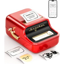 1001 B21 Etiket Makinesi Mürekkepsiz Bluetooth Etiket Yazıcısı, Küçük Işletmeler Için 2 Inç T