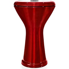 1001 3025 Mısır Darbuka, Boyalı, 22 cm Çap, Gr. L, Kırmızı