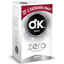 1001 Zero 20'li Ekonomik Prezervatif