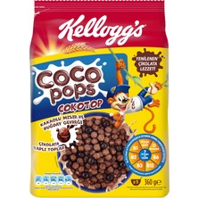1001 Coco Pops Çokotop Çikolata Kaplı Tahıl ve Buğday Gevreği 360 Gr,lif,demir ve 6VITAMIN Kaynağ�