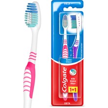 1001 Extra Clean Dil Temizleyicili Arka Dişlere Uzanan Orta Diş Fırçası 1+1