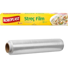 1001 Streç Film 33 Metre, Şeffaf Gıda Saklama Streci Bpa Içermez, Koku Hapsi, Kapak Görevi Gören P