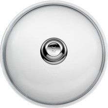 1001 28 cm Cam Tava Kapağı, Metal Kulplu, Isıya Dayanıklı Cam, 28 cm Tavalar Için, Bulaşık Makin