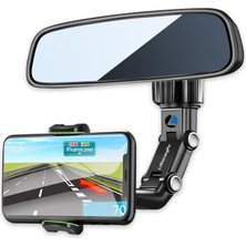 1001 Aynası Telefon Tutacağı, Araba Için, 360° Döner, Çok Fonksiyonlu Montajlı Telefon ve Gps Tut