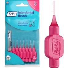 1001 0.4 mm - Pembe Diş Arayüz Fırçası (1 x 8 Adet)