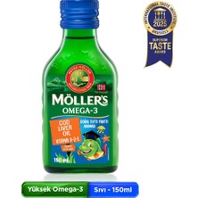 1001 3 Tutti Frutti 150 Ml; Saf Morina Balığı Yağı, Ifos Onaylı, Dha, Epa, A D E Vitamini. Çocukla