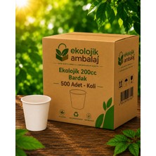 Ekolojik Ambalaj Doğa Dostu 200cc Ekolojik Bardak 500 Adet - Koli