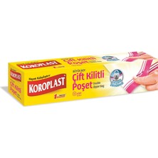 1001 Kullanılabilir Büyük Çift Kilitli Dondurucu Poşeti 10'lu 24X28CM, Sızdırmaz & Dayanıklı, Ş