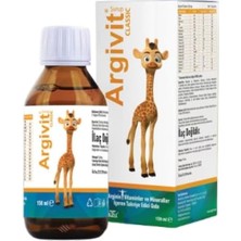 1001 Classic Multivitamin Şurubu, L-Arjinin ve Multimineral, 150 Ml, Portakal ve Vanilya Aromalı