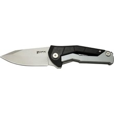 ALK Dpxgear Sugga 915B Bk Siyah Ampampamp Beyaz Kamp / Outdoor Çakı 17,5cm - Yarı Otomatik, Kemerlikli, Kutulu