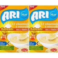 1001 12 Vitaminli 6 Mineralli Sütlü Ballı Irmikli PIRINÇLI,250 gr 2li Paket