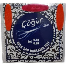 1001 Kısa Sap Bağlama Saz 0.18 Tam Takım Tel + 3 Tezene