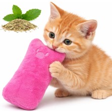 1001 Kedi Oyuncağı Pembe – Sesli Peluş Kedi Oyuncak, Isırınca Ses Çıkaran Plush Cat Toy, Yumuşa