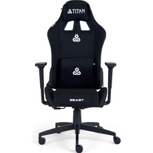 1001 Beast Black Kumaş Oyuncu Koltuğu