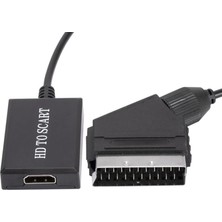 1001 8350 HDMI To Scart 1080P Hd Av Video Çevirici Dönüştürücü Adaptör. Scart Üzerinden Gelen He