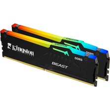 1001 Beast Rgb 32GB Ddr5 6000MT/S CL36 Dımm Masaüstü Ram Kit (2X16GB) - KF560C36BBE2AK2/32TR