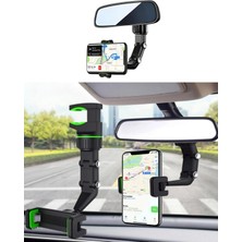 1001 Aynası, Koltuk Arkası, Çalışma Masası Telefon Tutucu, Standart, Iphone, , , Uyumludur, 360 Dö