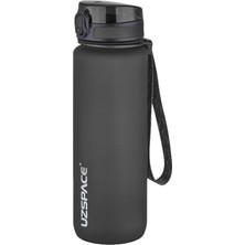 1001 800ML -Yeni Ebat-Boy 25 Cm-Tritan Su Matarası Bpa Koku Sızdırma Yok (Ff Siyah)