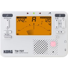1001 TM70 Kombine Metronom ve Kromatik Akort Cihazı, Beyaz