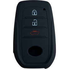 1001 Keys Toyota C-Hr, Camry, Corolla Cross, Prius, Prado, Rav4, Hilux ile Uyumlu Anahtar Kılıfı (Sili