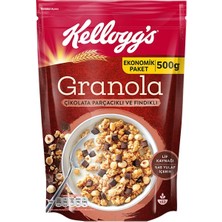 1001 Granola Çikolata Parçacıklı ve Fındıklı 500 G