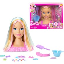 1001 Saç Tasarımı Büstü Barbie Saç Tasarımı Büstü, Sarı Saç ve 20'den Fazla Saç Şekillendir