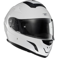 1001 ZS-827 Kapalı Motosiklet Kaskı White M