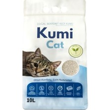 1001 Saf Dokunuş Kokusuz Naturel Kedi Kumu, Alerji Dostu Güçlü Topaklanan Bentonit (5 L)