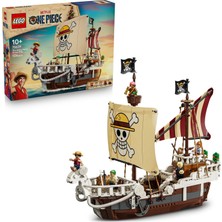 1001 One Pıece Going Merry Korsan Gemisi 75639 – 10 Yaş ve Üzeri Çocuklara Özel, 5 Minifigür Içe