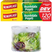 1001 Boy Buzdolabı Poşeti Dev Ekonomi 120’LI, Yeni Ekonomik Buzdolabı Poşeti Orta Boy 24X35 Cm, Bpa