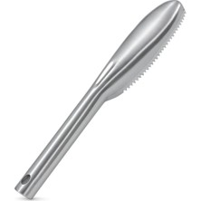 1001 Balık Pul Soyacağı Metal Gövde Dişli Yapı Hızlı Pul Temizleme Aparatı Ergonomik Saplı Prat