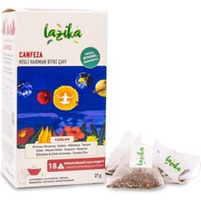 1001 Canfeza Beije Çayı – Enerji Veren & Mutluluk Destekleyici Bitki Çayı, Kafeinsiz, 18’li Piram