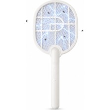 1001 Sinek Öldürücü Mor Işık Tenis Raketi 21CM x 26CM Şarjlı Dekoratif Yatak Odası, Çocuk Odas�