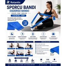 1001 Egzersiz Bandı 1,5 Metre Orta Sertlik | 5. Sertlik Seviyesi, 1,5 M Uzunluk, Direnç Bandı, Egzersi