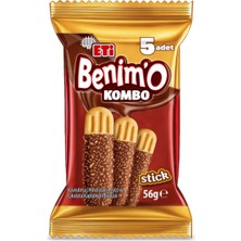 1001 Benim'o Kombo Hindistan Cevizi ve Çikolata Kaplamalı Bisküvi 56 G