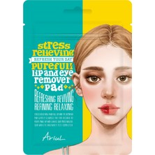 1001 Relieving Purefull Lip And Eye Remover 10 Pads-Cildi Kurutmayan Makyaj Arındırıcı Pamuk Ped