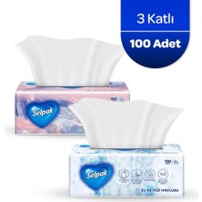 1001 El ve Yüz Havlusu 3 Katlı 100 Yaprak