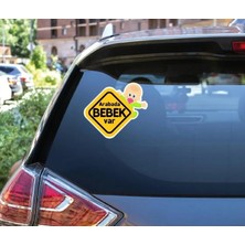 1001 Bebek Var Araba Sticker Etiket