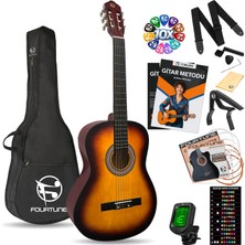 1001 C-180SB Sunburst Klasik Gitar Seti 4/4 Sap Ayarlı