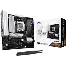 1001 B850M Pro Rs Wıfı, Matx Anakart, Amd Am5, Ddr5, 3x M.2 Ssd, 4K 120 Hz, Amd Expo, USB Type C