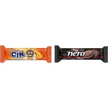 1001 Cin Lokmalık Portakallı Bisküvi 114 G X2 + Nero Kakaolu Bisküvi 110 G X2