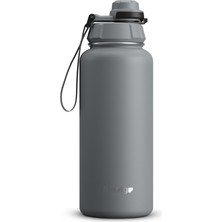 1001 1 Hand Leak-Proof Sızdırmaz Çelik Termos 1000 ml Grey ST-214