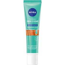 1001 Derma Skin Clear Night Exfoliator Gece Arındırıcı Krem 40ML,%8 Glikolik Asit (Aha) ve Salisilik