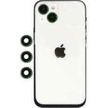 ALK Apple iPhone 14 Shine Kamera Lens - Yeşil
