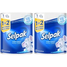 1001 Kağıt Havlu Dev Rulo 1:2 2li Paket