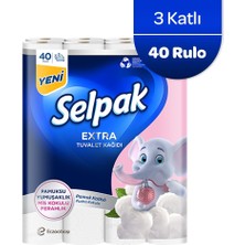 1001 Extra 40'lı Pamuklu Pudra Kokulu Tuvalet Kağıdı